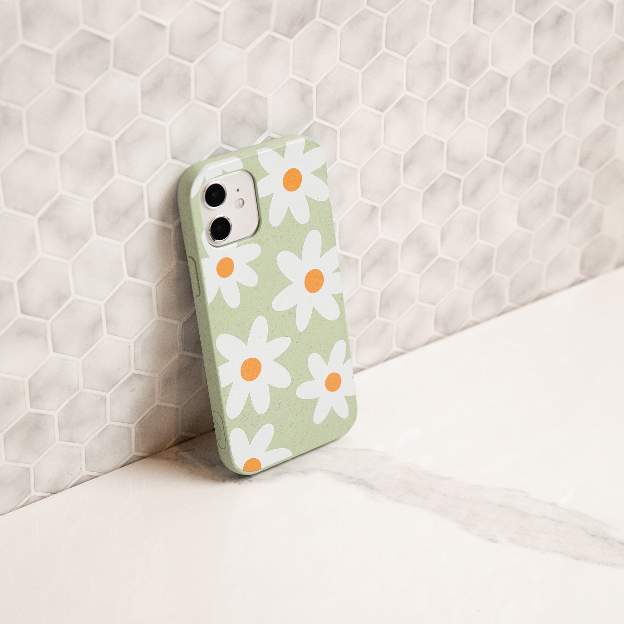 Coque Google Pixel 8 Pro à motif marguerites vert sauge - image 2