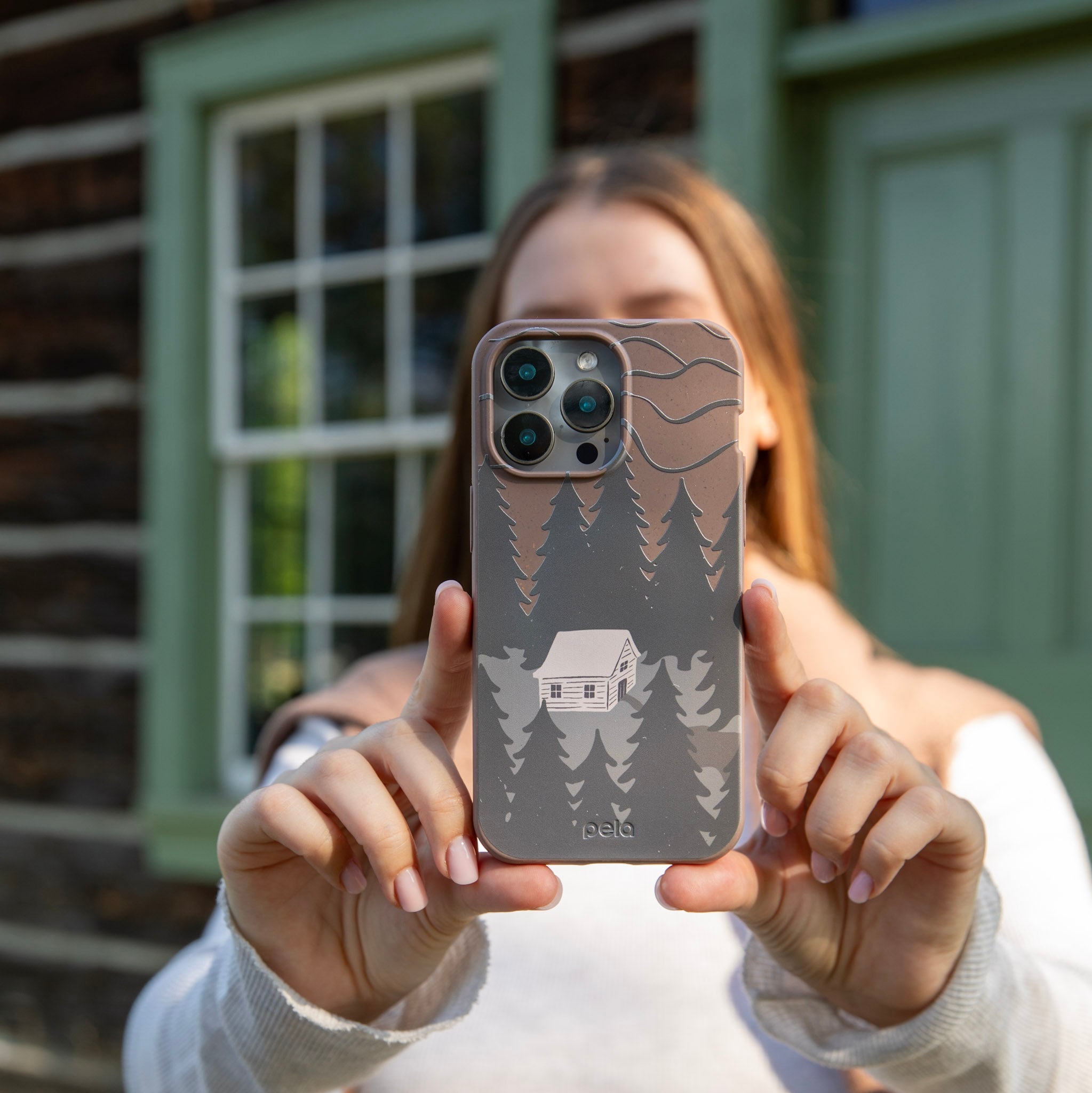 Chocolate Brown Hidden Cabin Samsung Galaxy S25 Ultra Case - image 2