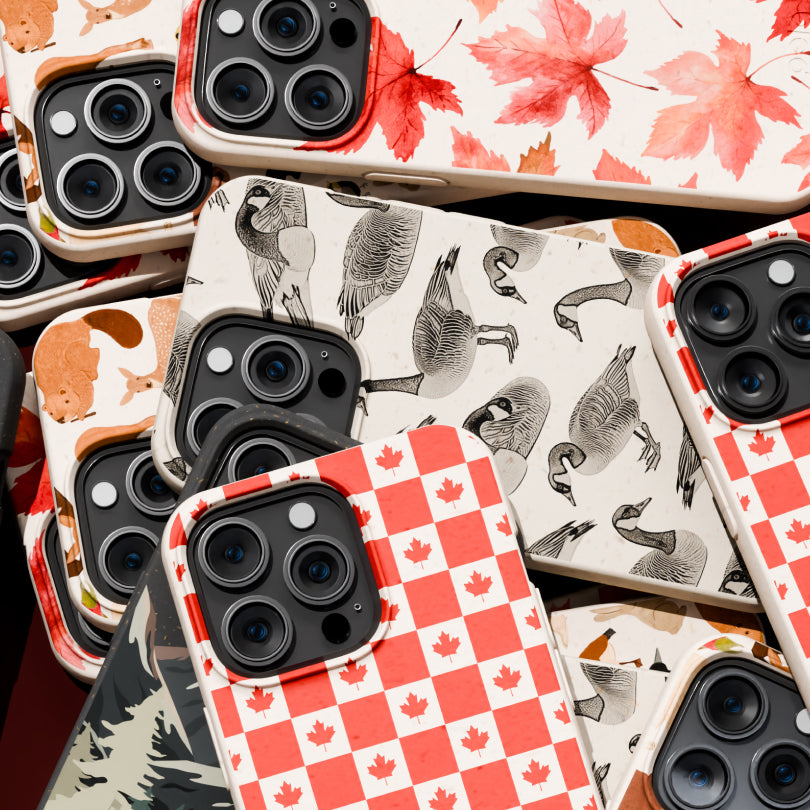 Coque pour iPhone 17 Pro Max avec drapeau canadien et coquillages - image 4