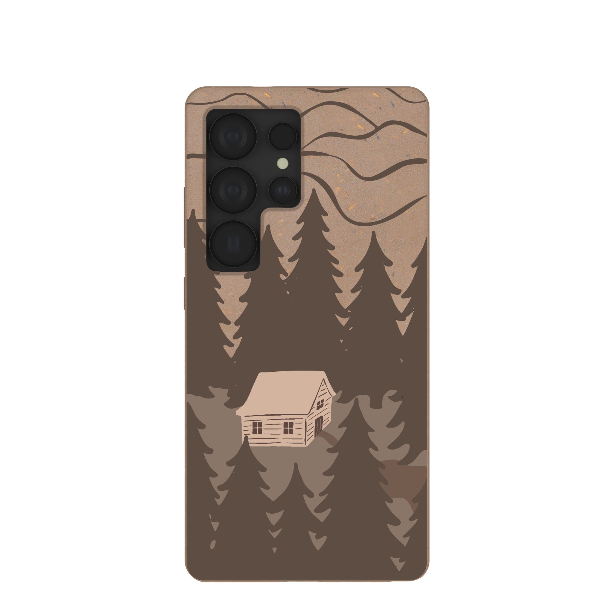 Chocolate Brown Hidden Cabin Samsung Galaxy S25 Ultra Case - image 1
