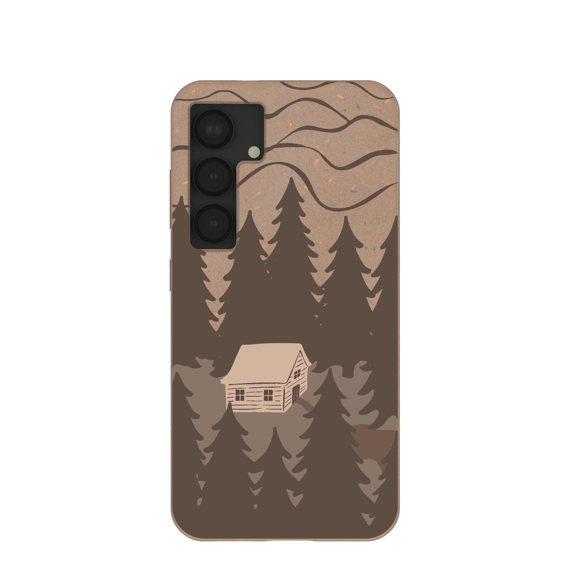 Chocolate Brown Hidden Cabin Samsung Galaxy S25 Case - image 1