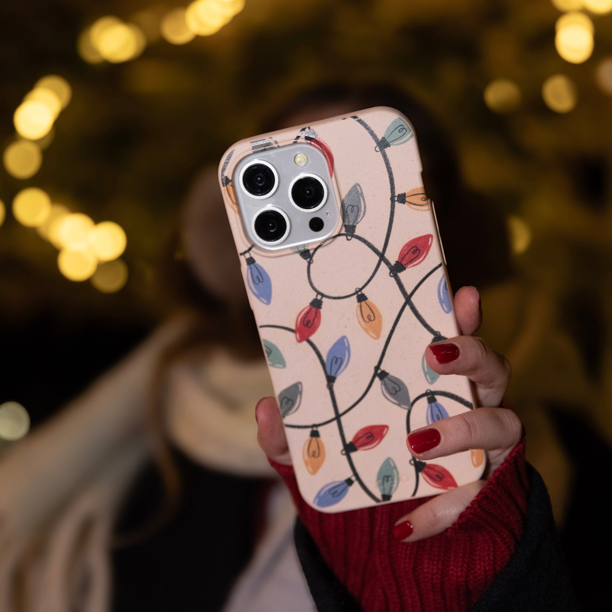 Coque iPhone XR Seashell Holiday Lights - image 2