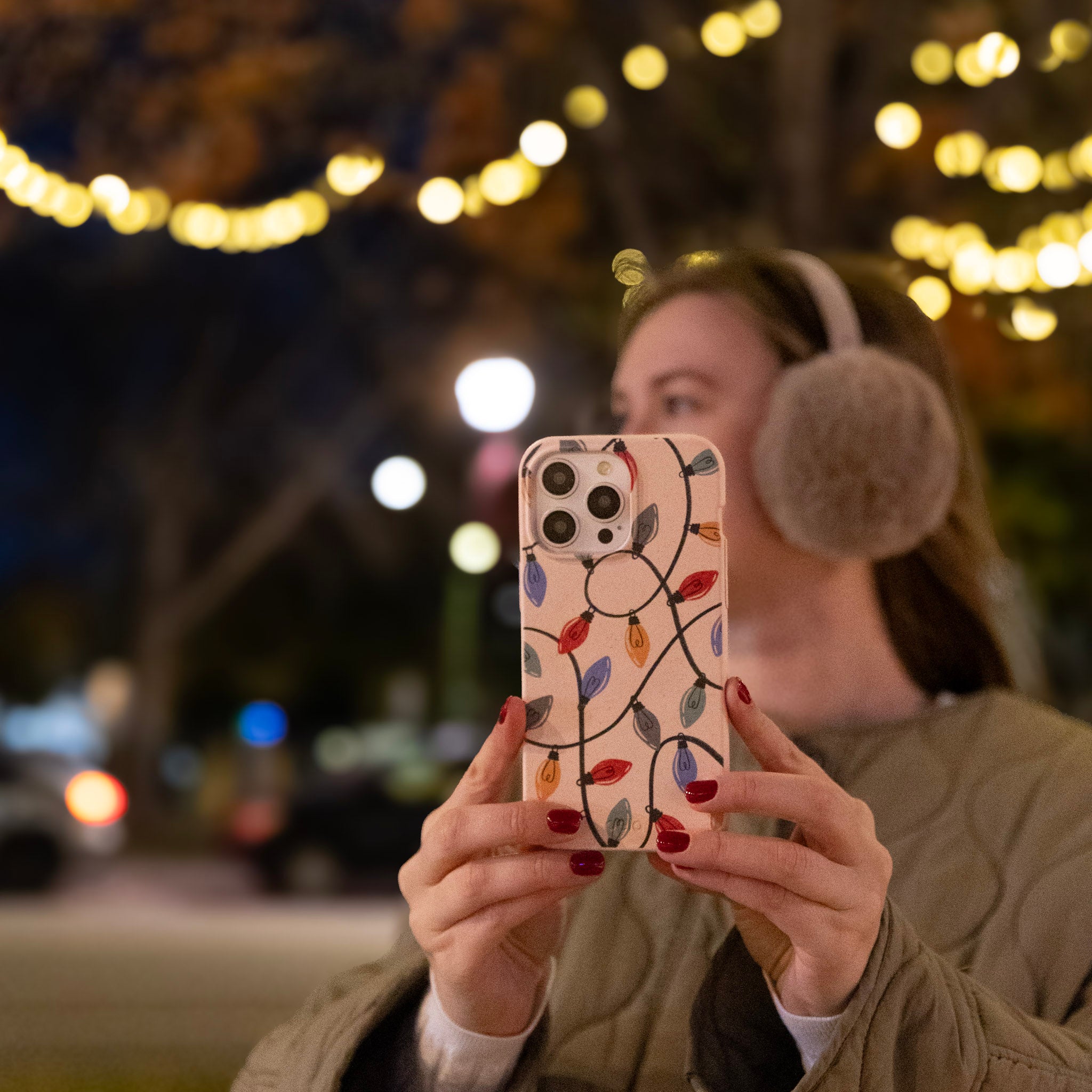 Coque iPhone XR Seashell Holiday Lights - image 4