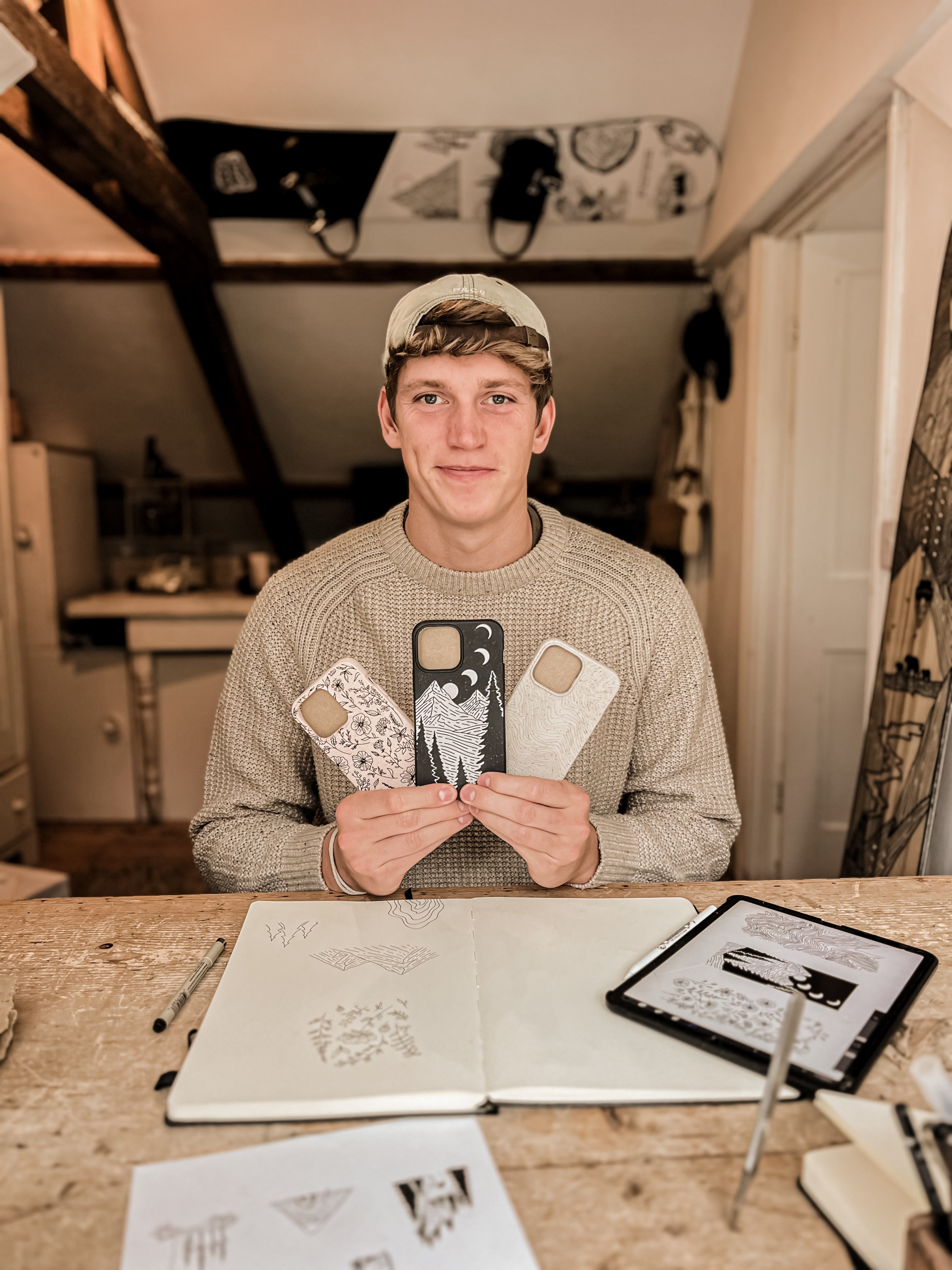 Coque Samsung Galaxy S22 Motif coquillage et fleurs sauvages - image 3