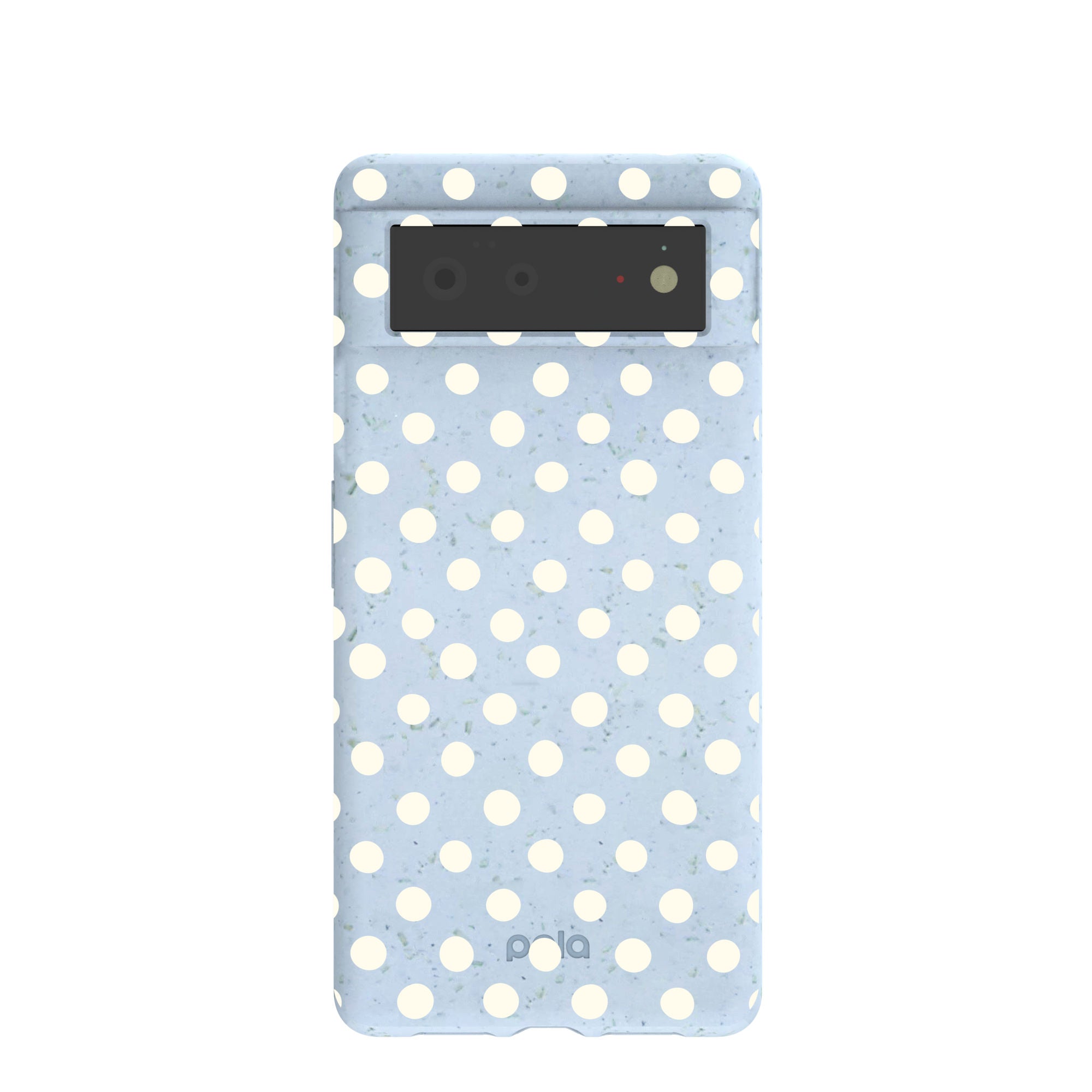 Coque Google Pixel 6 à pois bleu poudre indigo - image 1