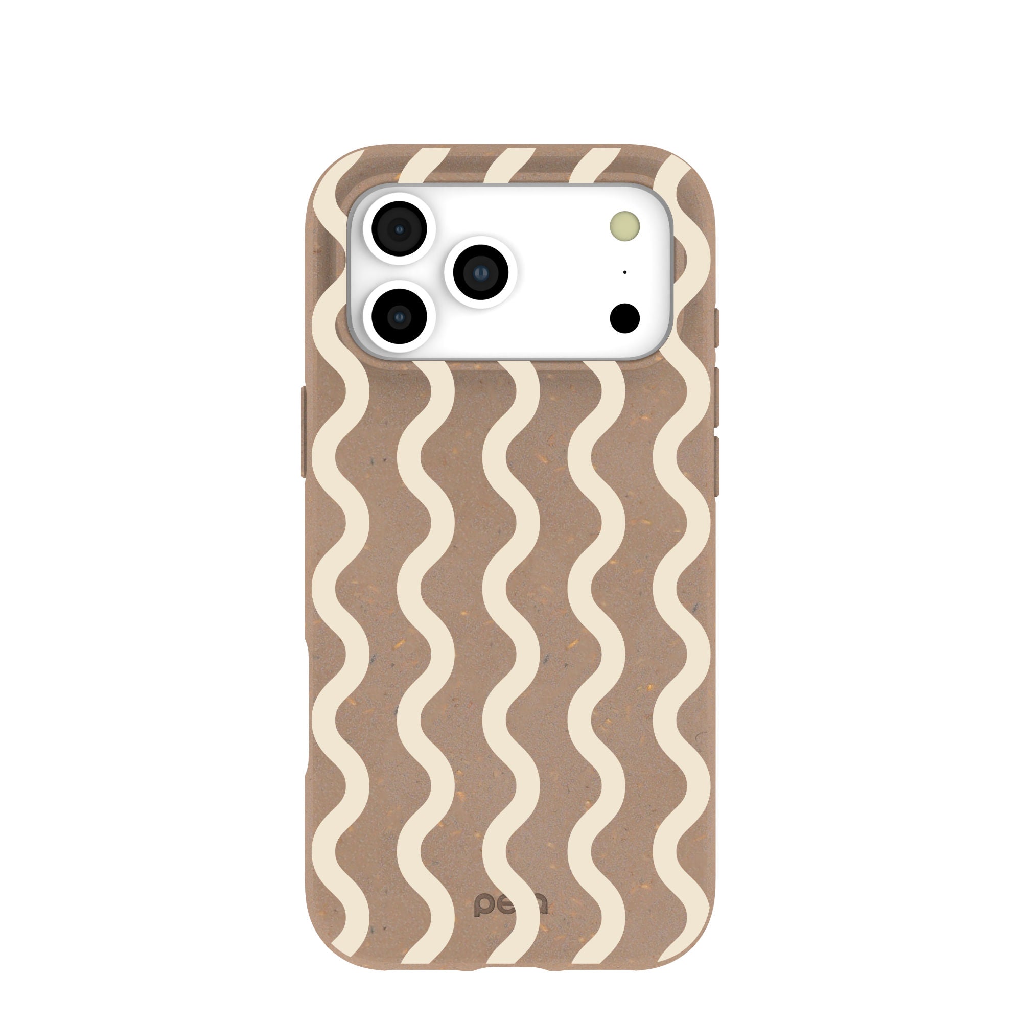 Coque pour iPhone 17 Pro Max avec motif vagues chocolat latte - image 1