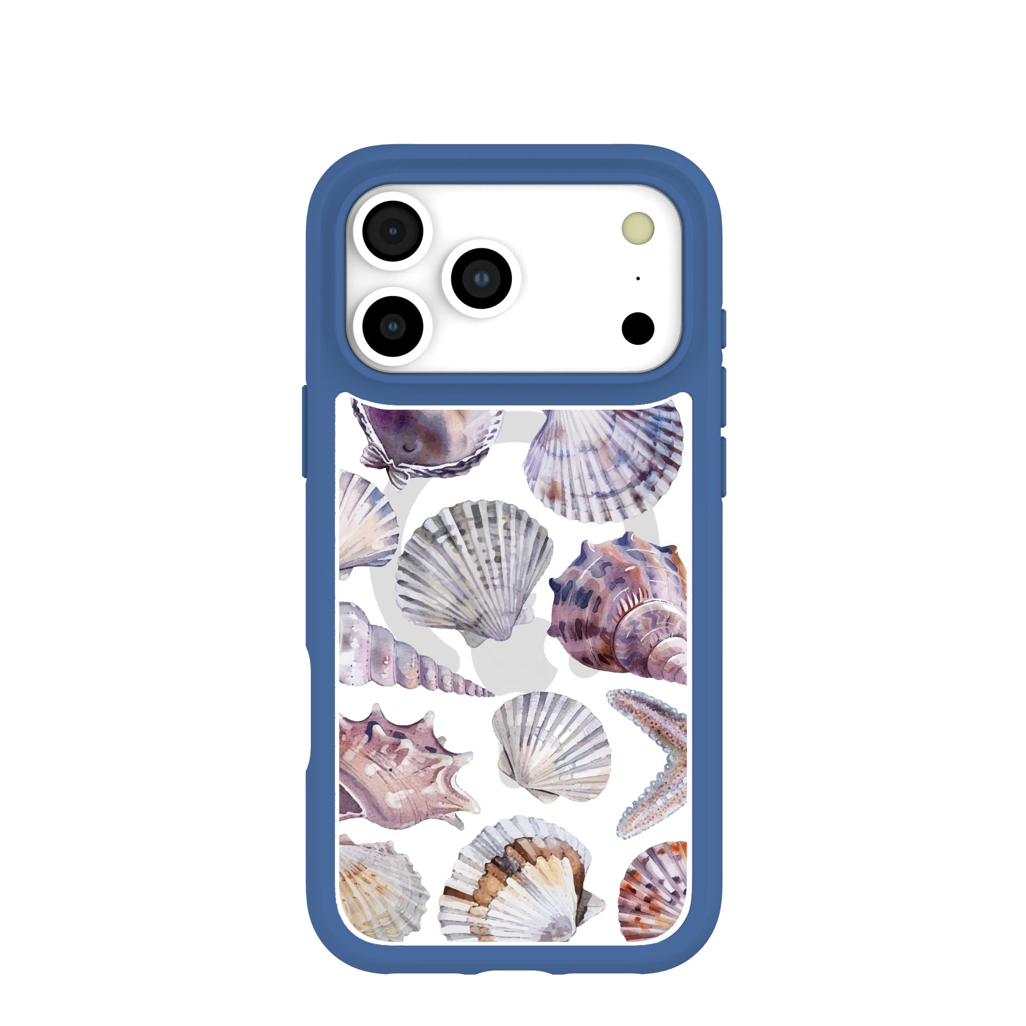 Coque transparente Oceana Whorl pour iPhone 17 Pro Max avec motif True Blue Ridge (MagSafe inclus)