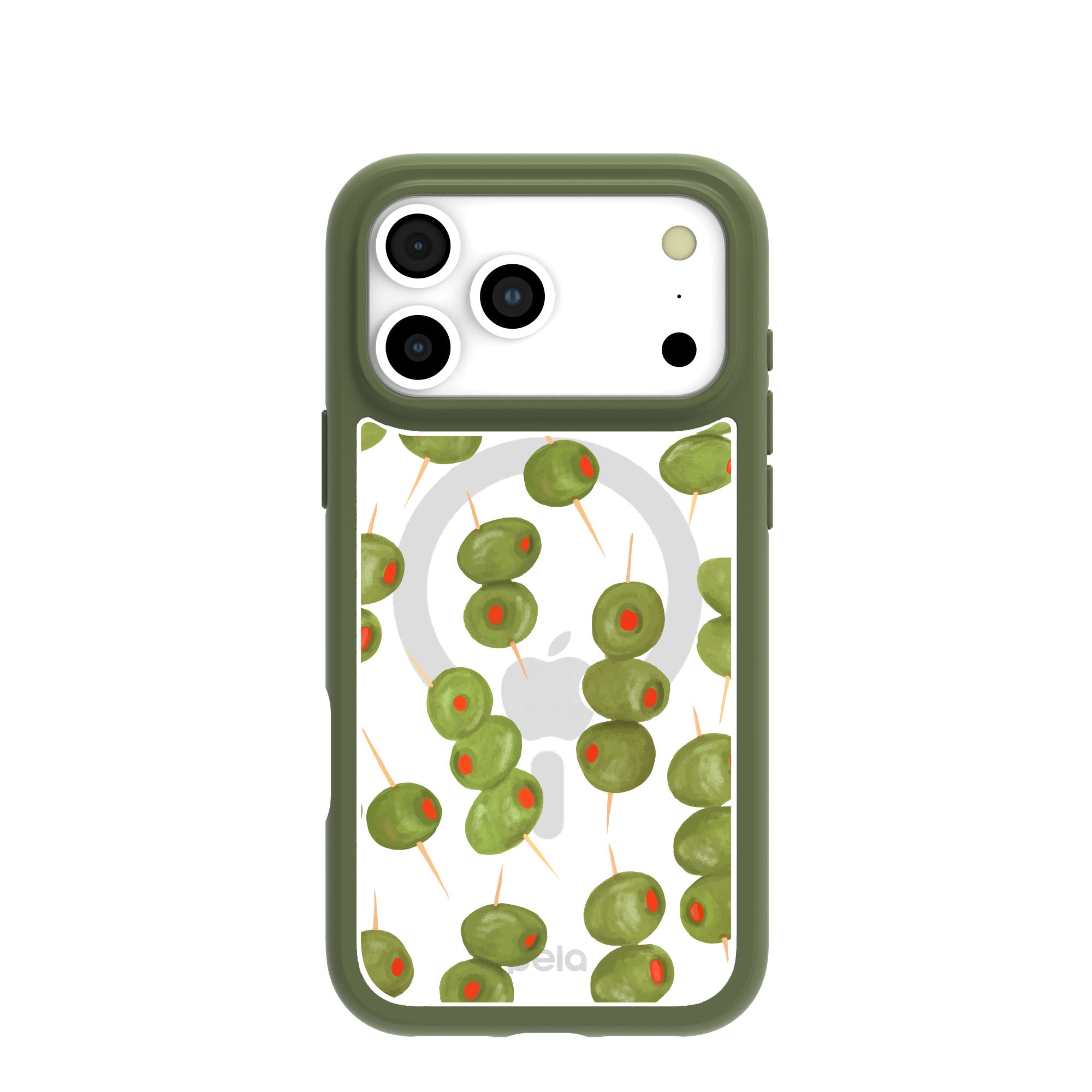 Coque transparente Olive Hour pour iPhone 17 Pro Max avec motif Forest Floor Ridge (MagSafe inclus)