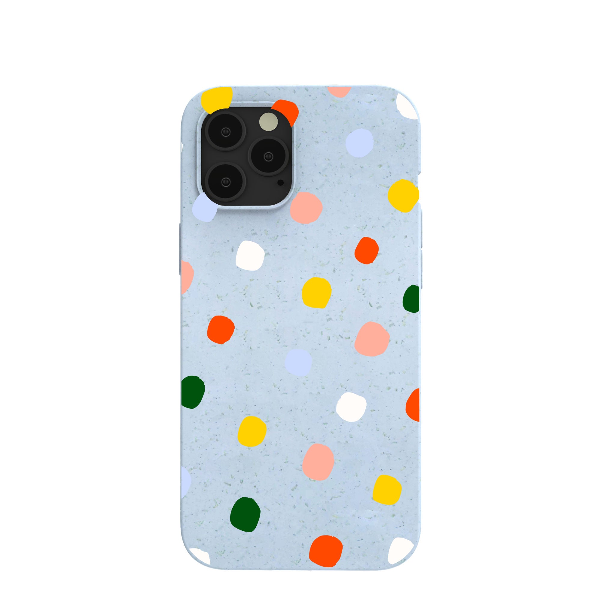 Powder Blue Rainbow Dots iPhone 12 Pro Max Case - image 1