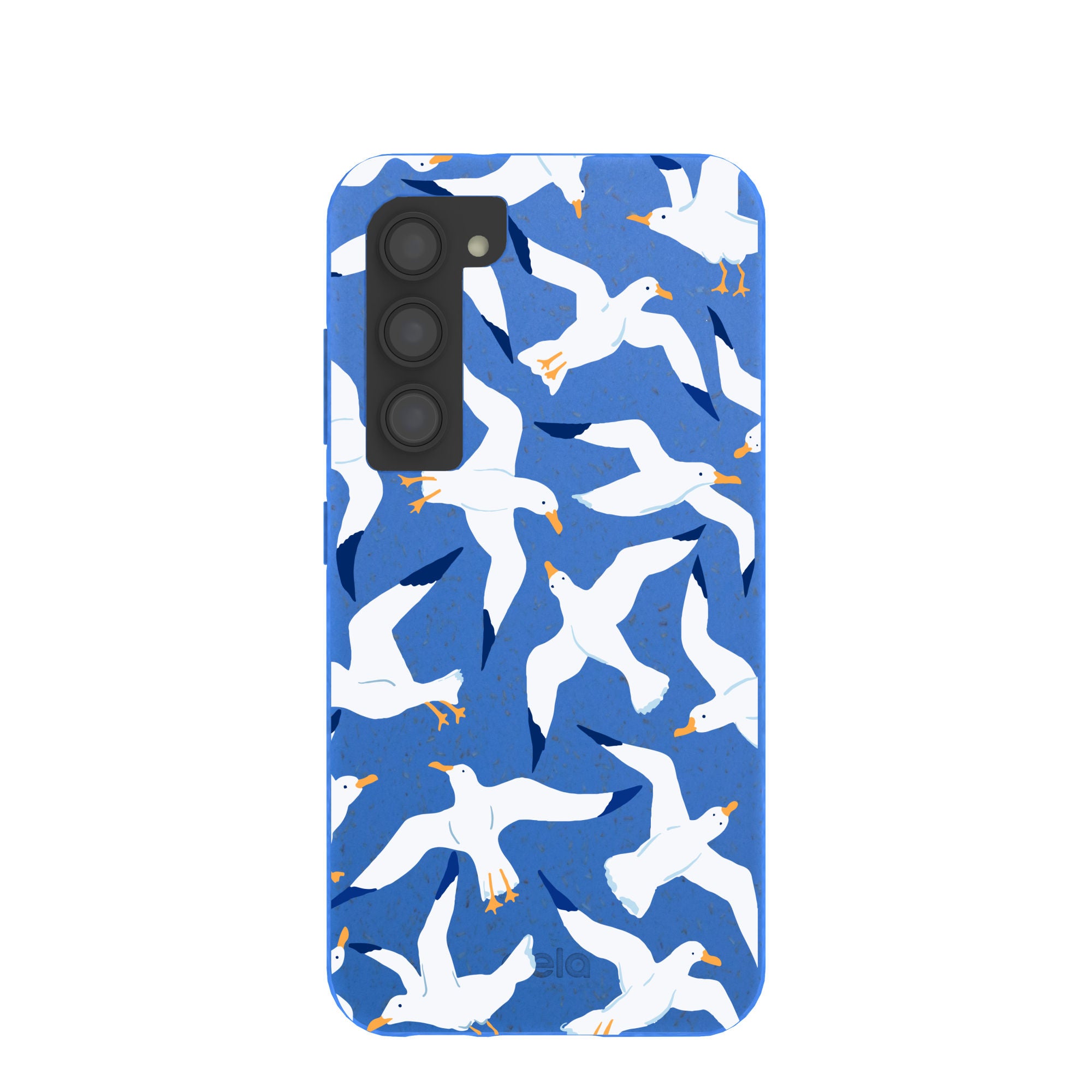 Electric Blue Seagulls Samsung Galaxy S23 Case - image 1