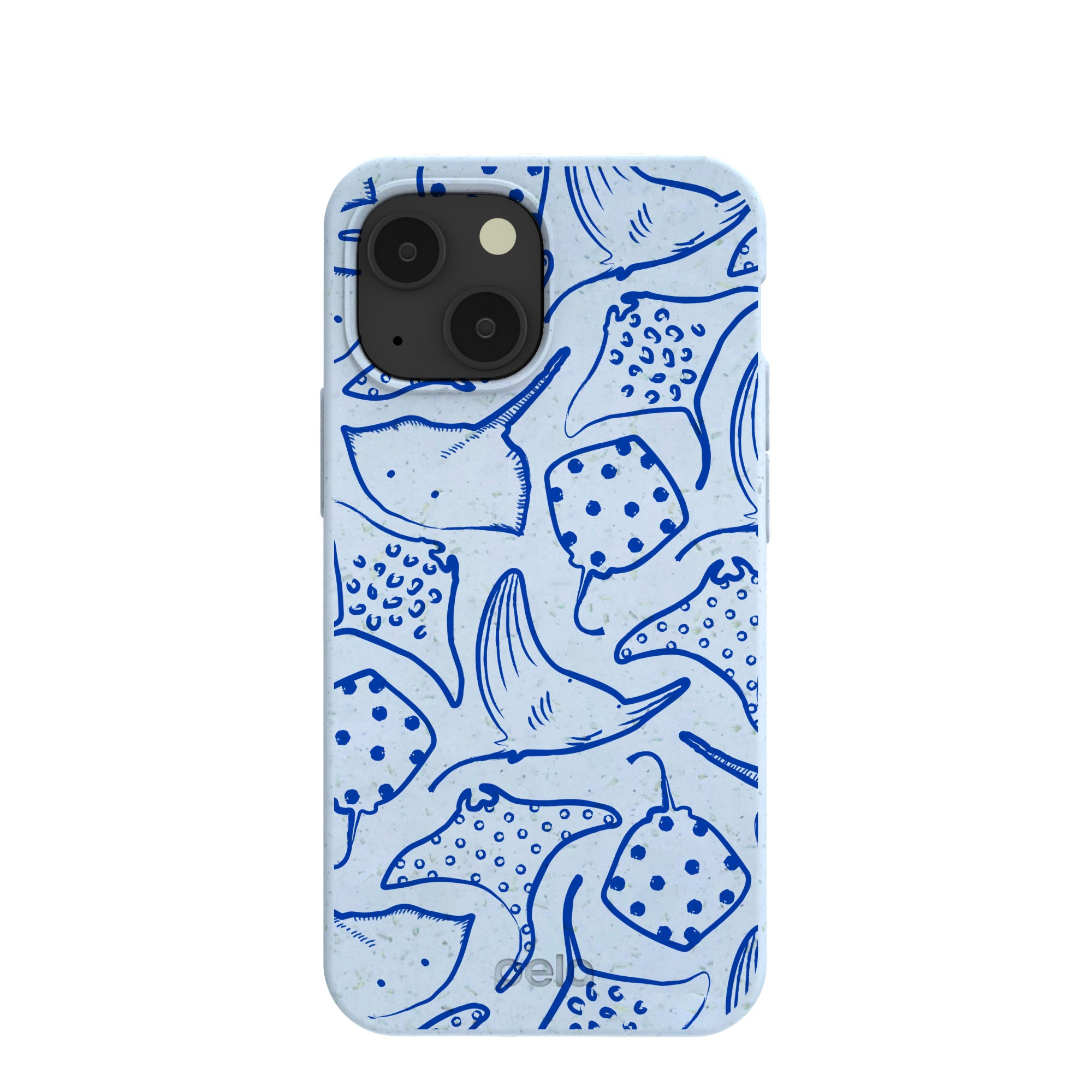 Powder Blue Stingray Fever iPhone 13 Mini Case - image 1
