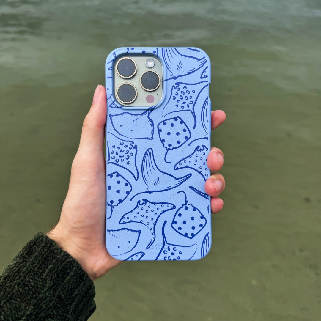 Powder Blue Stingray Fever iPhone 13 Mini Case - image 2