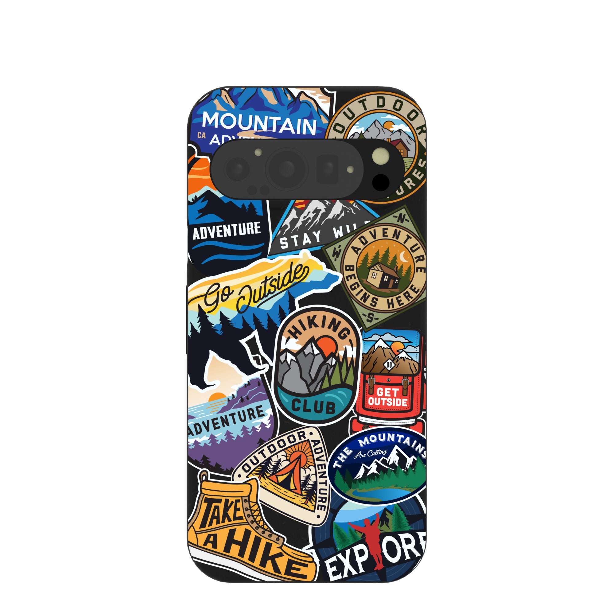 Black Trail Stickers Google Pixel 9/9 Pro Case - image 1