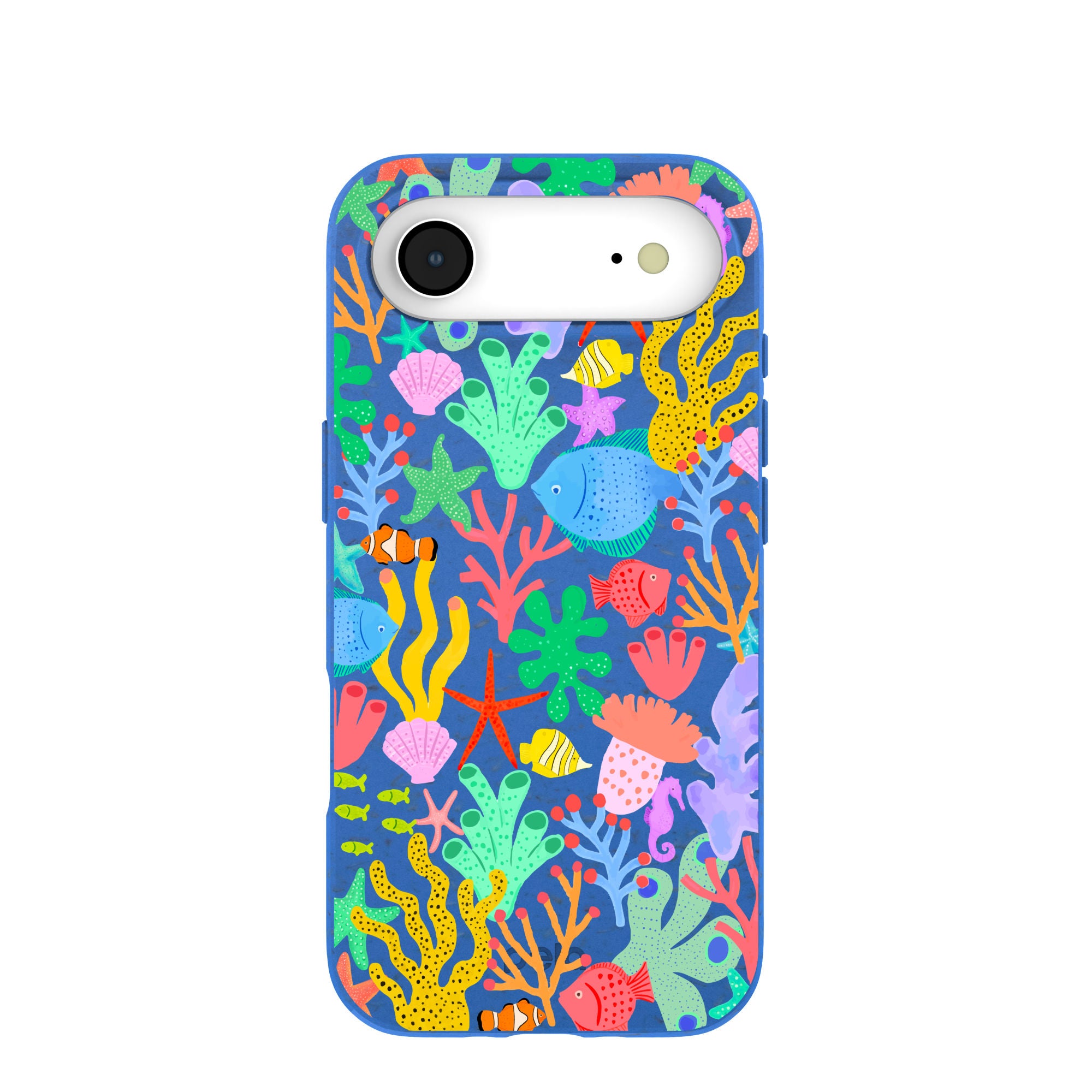 Coque iPhone Air à fleurs sous-marines bleu électrique - image 1