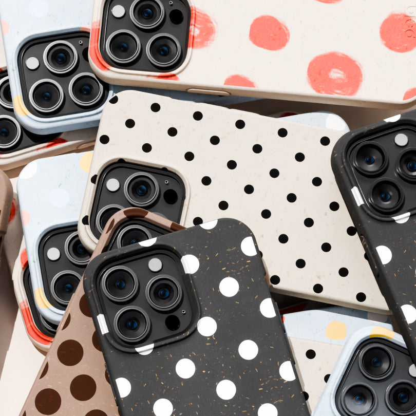 Powder Blue Rainbow Dots iPhone 16 Plus Case - image 3