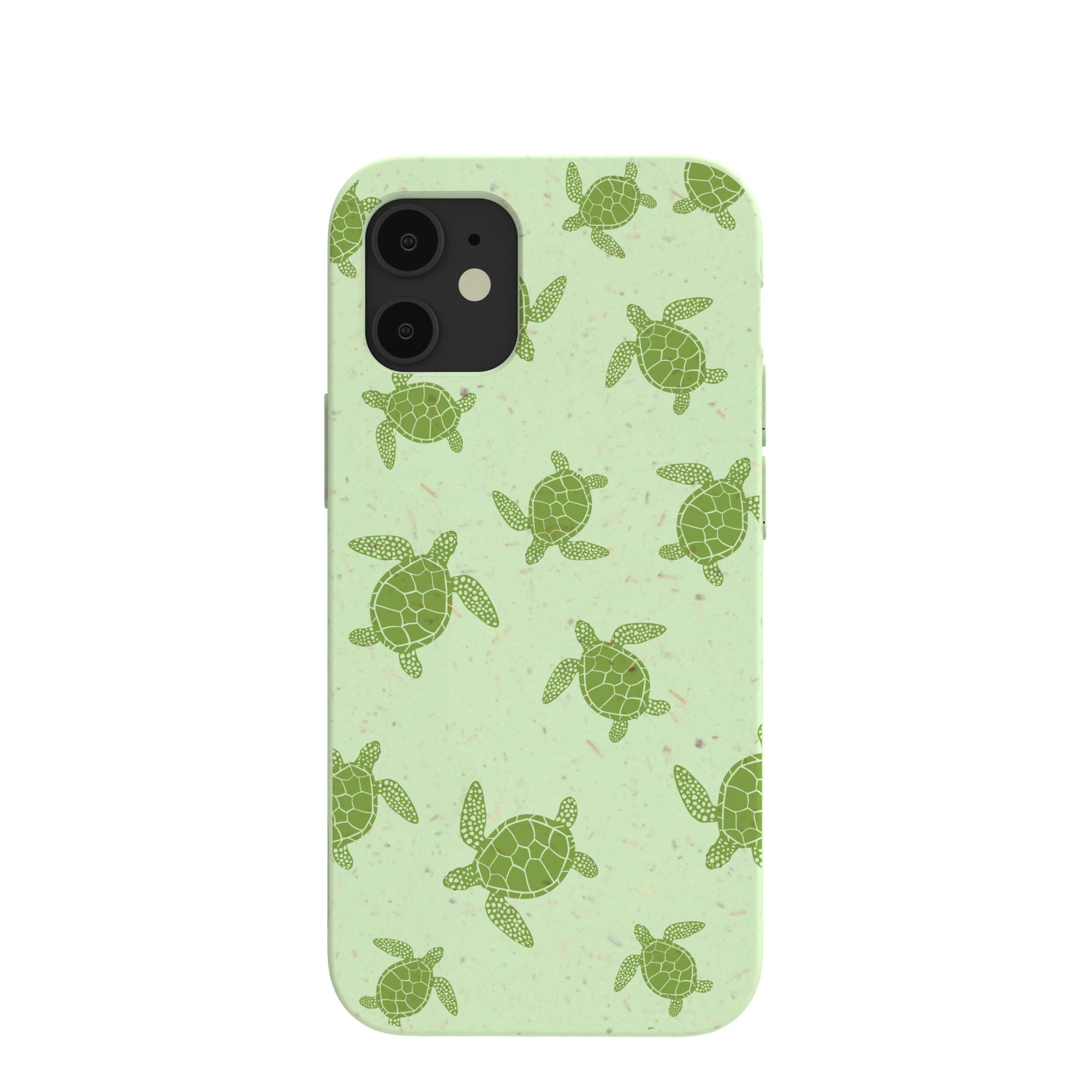 Coque pour iPhone 12 Mini Vert Sauge Petites Tortues - image 1