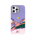 Coque iPhone 16 Pro Max Lavande Coucher de soleil alpin