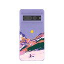 Coque Google Pixel 7 Pro Lavande Coucher de soleil alpin