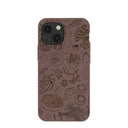 Coque iPhone 13 Mini Chocolat Brun Bonbons d'Automne