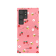 Bubblegum Pink Bees n Berries Samsung Galaxy S24 Ultra Case
