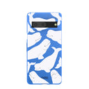 Coque Google Pixel 7 à motif Bélugas bleu électrique