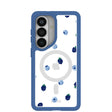 Clear Black and Blue Samsung Galaxy S26 Case With True Blue Ridge (Magnetic Charging included)