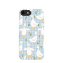 Coque pour iPhone 6/6s/7/8/SE à motif de Quackers bleu poudre