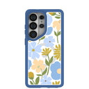 Clear Blossom Trail Samsung Galaxy S26 Ultra Case With True Blue Ridge (Magnetic Charging included)