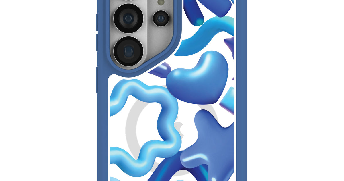 Clear Blue Chrome Samsung Galaxy S26 Ultra Case With True Blue Ridge ...