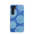 Coque Samsung Galaxy S25+(Plus) bleu électrique à motif Blue Groove