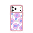 Coque transparente Blush Bloom pour iPhone 17 Pro Max avec motif pétale rose (MagSafe inclus)