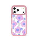 Coque transparente Blush Bloom pour iPhone 17 Pro Max avec motif pétale rose (MagSafe inclus)