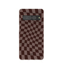 Chocolate Brown Cafe Check Google Pixel 7 Pro Case