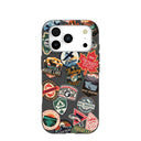 Coque pour iPhone 17 Pro avec autocollants canadiens noirs