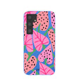 Coque Samsung Galaxy S24 Candy Bloom bleu électrique