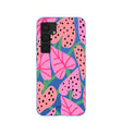 Coque Samsung Galaxy S25 Candy Bloom bleu électrique