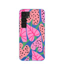 Coque Samsung Galaxy S25 Candy Bloom bleu électrique
