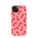 Coque iPhone 13 Candy Cane Chaos rose bonbon
