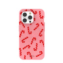 Coque pour iPhone 14 Pro Motif Candy Cane Chaos Rose Bubblegum