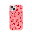 Coque iPhone 14 Bubblegum Pink Candy Cane Chaos
