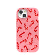 Coque pour iPhone 15 Candy Cane Chaos rose bonbon