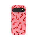 Coque Google Pixel 10/10 Pro rose bonbon et motif Chaos Candy Cane