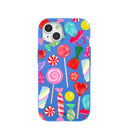 Coque iPhone 15 bleu électrique de la boutique de bonbons