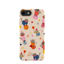 Coque pour iPhone 6/6s/7/8/SE Motif coquillages et clowns