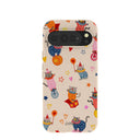 Coque Google Pixel 10 Pro XL Motif coquillages et chats clowns