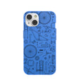 Coque iPhone 14 bleu électrique à changement de vitesse