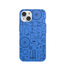 Coque iPhone 14 bleu électrique à changement de vitesse