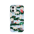 Powder Blue Christmas Kittens iPhone 16 Case