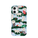 Powder Blue Christmas Kittens iPhone 16 Case
