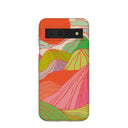 Coque Google Pixel 8a à motif coquillages et pics chromatiques